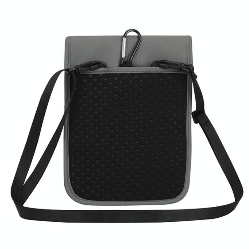 Rfid Passport Storage Bag Anti Theft Messenger - Light Grey