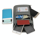 Rfid Passport Storage Bag Anti Theft Messenger - Light Grey