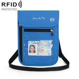 Rfid Passport Storage Bag Anti Theft Messenger - Light Grey