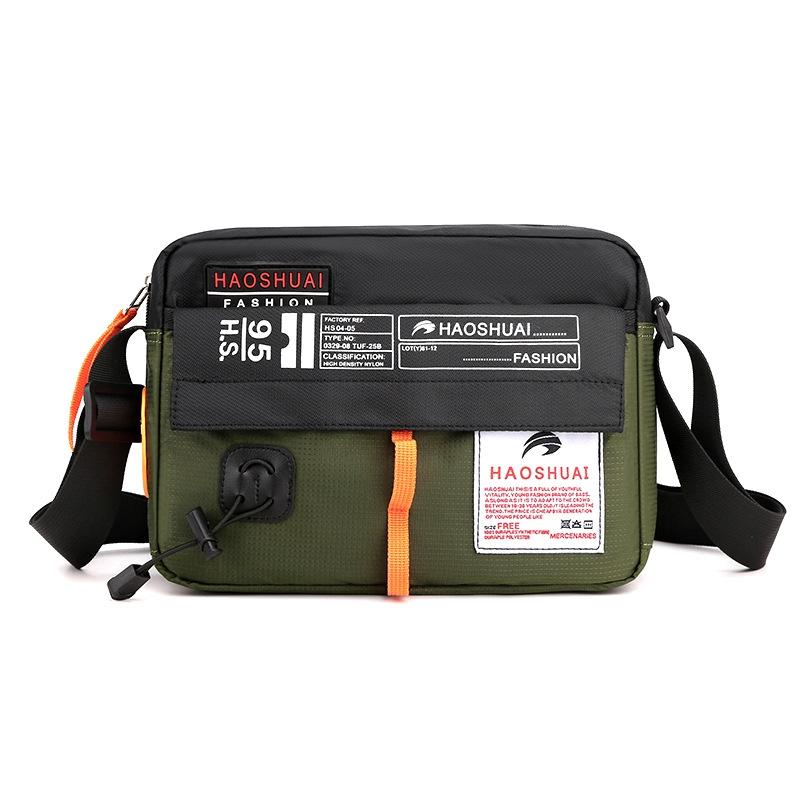 Waterproof Nylon Shoulder Bag For Men Outdoor Sports Leisure Gear - Light Blue