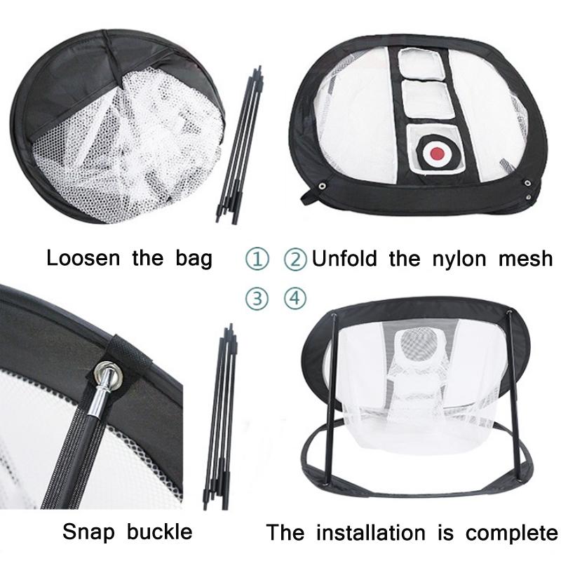Foldable Square Golf Net For Indoor Practice