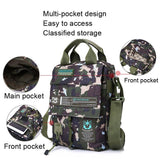 Waterproof Men Crossbody Bag Outdoor Cloth Sling For Hands Free Convenience - Light Blue