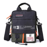 Waterproof Men Crossbody Bag Outdoor Cloth Sling For Hands Free Convenience - Light Blue