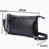 Large Capacity Tassel Shoulder Bag For Women - Rose Red - Top-Down View