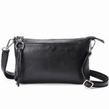 Large Capacity Tassel Shoulder Bag For Women - Rose Red - Low Angle