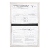 Pu Crocodile Pattern Card Holder Fits Cdc Documents - Brown - 45-Degree Angle