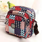 Waterproof Nylon Multilayer Crossbody Bag For Women - Lattice Dot