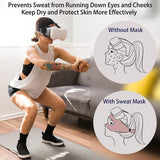 Gray Breathable Vr Eye Mask - Lightweight - Colorful - Rear View