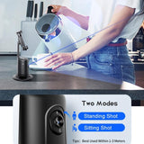 360 Rotation Follow-up Gimbal Stabilizer with 1 / 4-inch Interface - Black - Pink - 45-Degree Angle