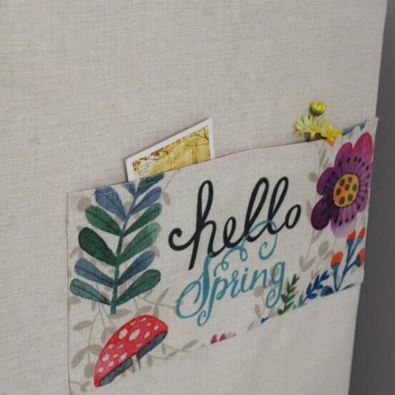 Cartoon Cotton Linen Drum Roller Washing Machine Dust Cover - 83x60x60cm Size - Love Bee