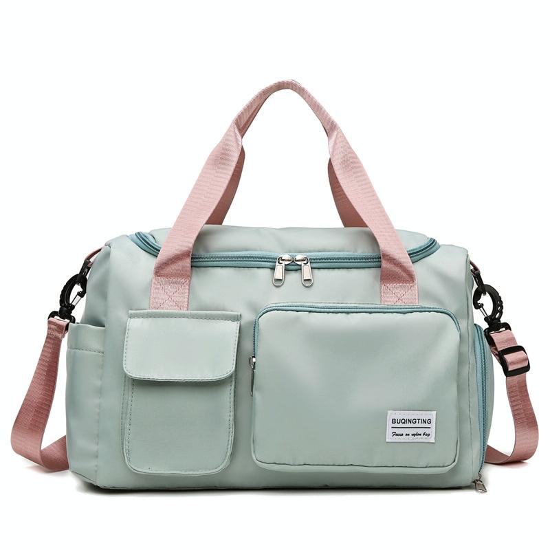 Compact Waterproof Gym Bag for Travel - Size s - Fog Blue