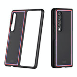 For Samsung Galaxy Z Fold4 5G Frosted Skin Case - Slim & Stylish - Checkered White