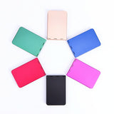 Aluminum Driver License Box Multifunctional Credit Card Storage - Pink - Front View