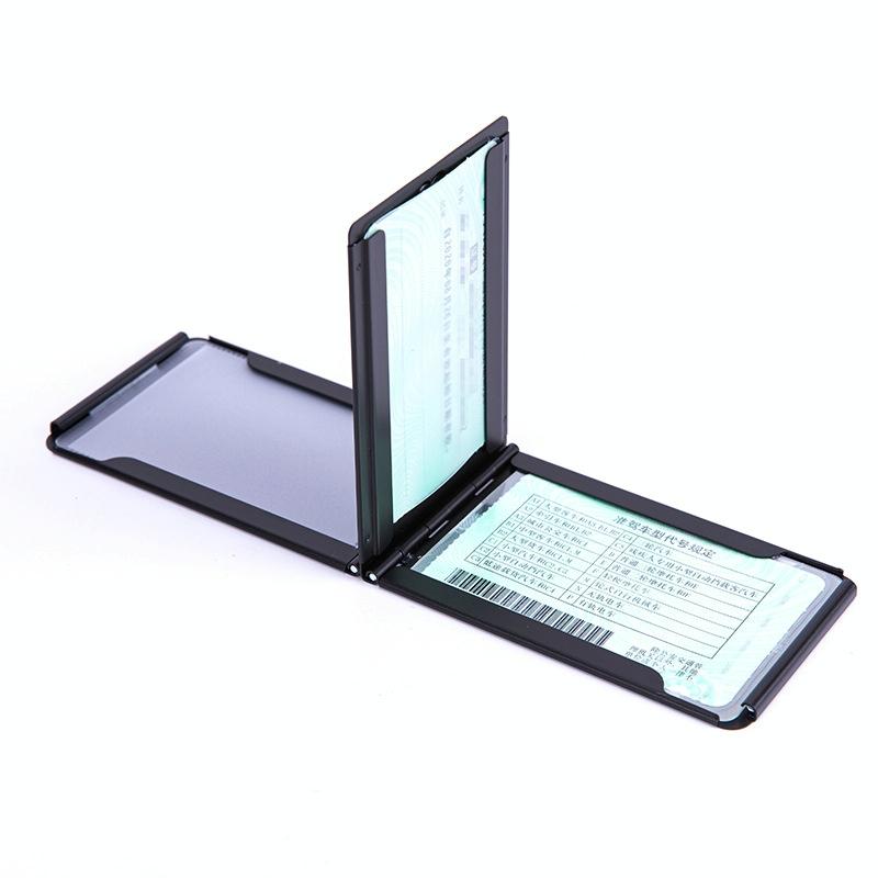 Aluminum Driver License Box Multifunctional Credit Card Storage - Pink