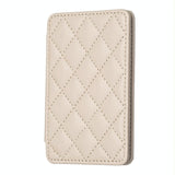 Rhombus Pattern Card Bag Back Sticker For Mobile Phones - Green