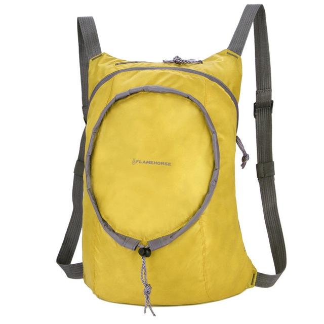 Waterproof Nylon Collapsible Backpack Lightweight Travel Bag For Women And Men - Red