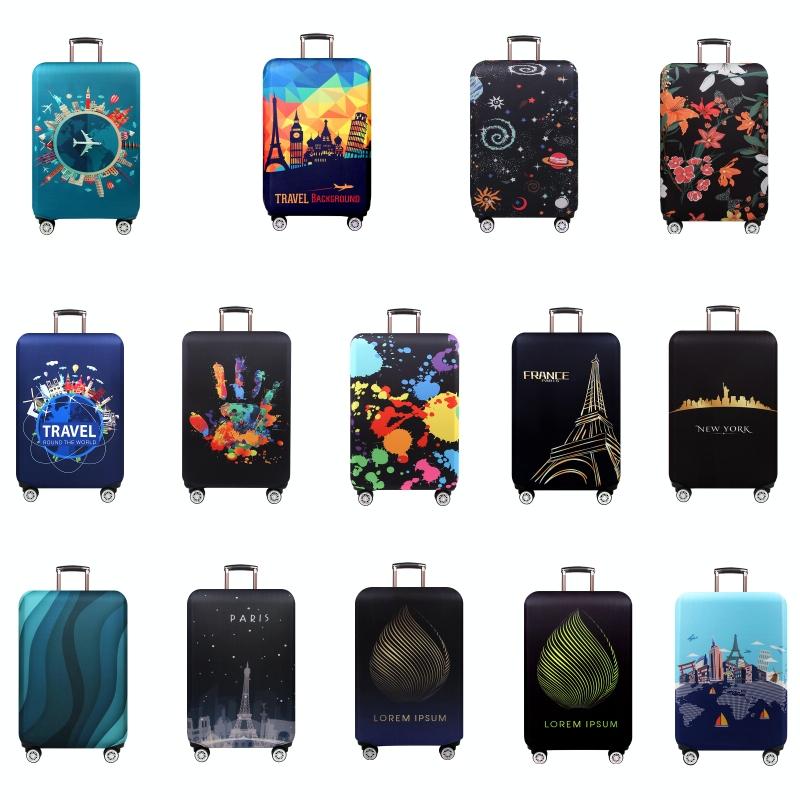 Protective Luggage Cover - Durable Elastic Anti-dust - Small Size - Colourful Watercolour