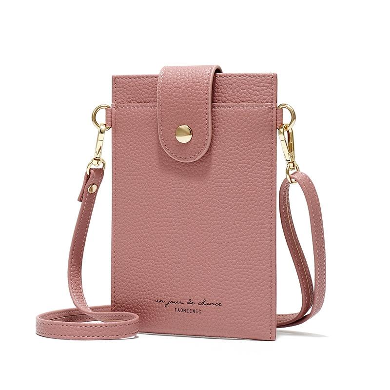 Stylish Thin Messenger Bag For Women - Brown