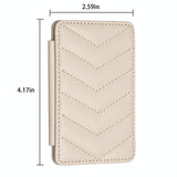 Wave Pattern Card Bag Back Sticker For Mobile Phones - Green