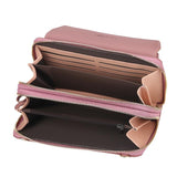 Large Capacity Shoulder Bag With Double Zipper - Light Pink