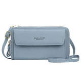 Large Capacity Shoulder Bag With Double Zipper - Light Pink