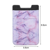 Marble Road Stretch Phone Card Holder Sticky Clip - Black - Side View
