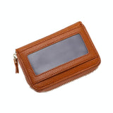 Multi Position Zipper Organ Card Holder Versatile Business Accessory - Deep Blue