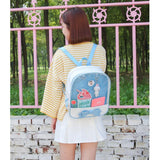 Mini Clear Kids Backpack with Bow - Perfect for School - Black