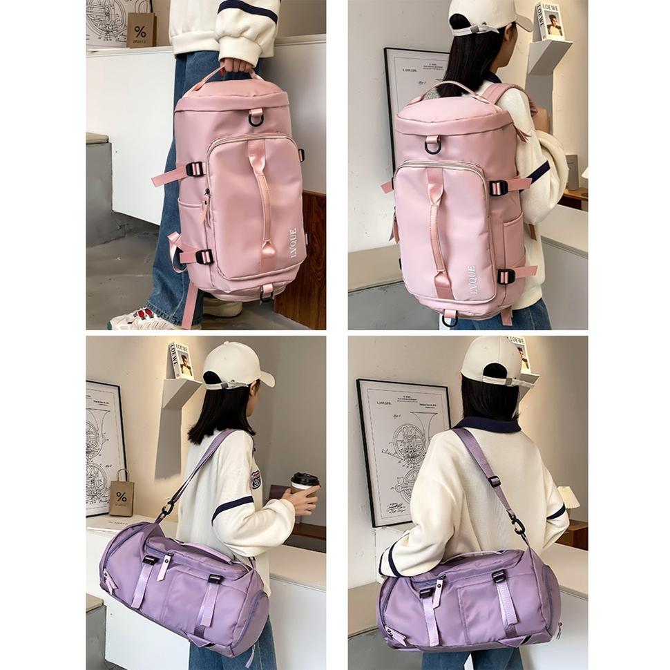 Waterproof Crossbody Travel Backpack - 375l Capacity - Cherry Pink