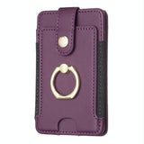 Metal Ring Card Bag Sticker For Mobile Phones - Green