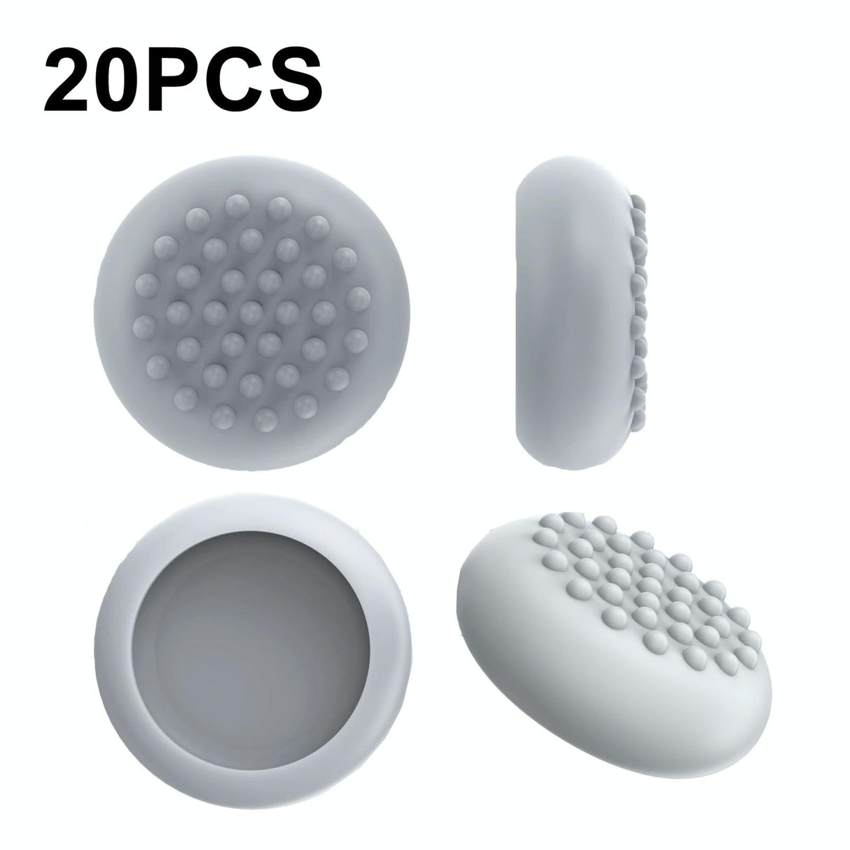 20-piece Silicone Vr Handle Covers for Meta Quest 2 - Enhance your Gaming Experience - Grey