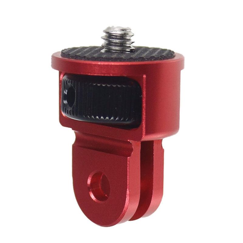 Universal Tripod Adapter for Action Cameras - 1 / 4 Inch Screw - Red Titanium
