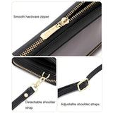 Anti Theft Rfid Cross Body Phone Bag With Touch Screen - Pink