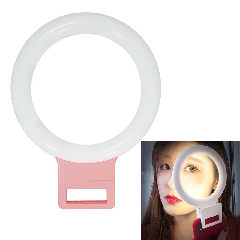 Xj18 Live Self-timer Led Fill Light - Perfect for Live Streaming - Pink