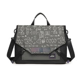 Anti-drop Crossbody Laptop Bag - 16 Inch Airbag Design - Khaki White