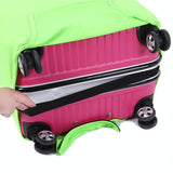 Yellow Elastic Luggage Dust Cover - Size l - Top-Down View