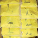 Yellow Elastic Luggage Dust Cover - Size l - Close-Up Angle