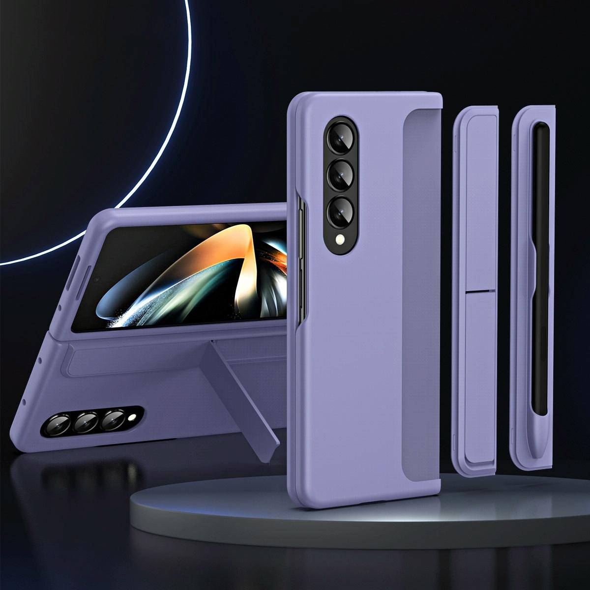 For Samsung Galaxy Z Fold4 5G Detachable Pen & Phone Case - 2 In 1 - Ice Blue
