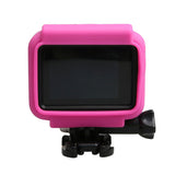 Silicone Border Frame Mount for Gopro Hero5 - Protective Cover - Pink