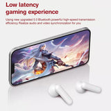 Digital Display Sports Bluetooth Earphones - Semi-in-ear - Ete-16 Tws - Pink - 45-Degree Angle