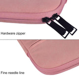 Waterproof Portable One-shoulder Handbag for 15.6 Laptops with Hidden Zipper and Suitcase Belt - Pink