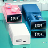 Wireless Bluetooth Earphones with Magnetic Charging Box - Pink - Side View