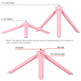 7.9 Led Ring Light with Tripod and Phone Clamp - 3 Modes Dimmable Dual Colour Temperature - Pink