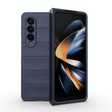 For Samsung Galaxy Z Fold4 5G Foldable Shockproof Phone Case with Magic Shield - Slim Design - Light Blue