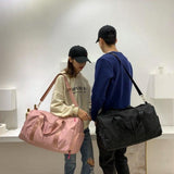 Yoga and Sports Gym Bag - Lightweight Nylon - Pink - Extra Image