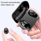 Wireless Bluetooth Earphones with 9d Sound and Charging Box - Pink - Extra Image