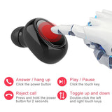 Wireless Bluetooth Earphones with 9d Sound and Charging Box - Pink - Extra Image