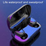 Wireless Bluetooth Earphones with 9d Sound and Charging Box - Pink