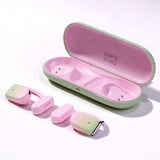 Waterproof True Wireless Noise-cancelling Bluetooth Earbuds - Pink - Side View