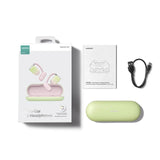 Waterproof True Wireless Noise-cancelling Bluetooth Earbuds - Pink - Top-Down View